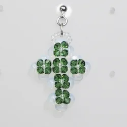 Pierces - Silver brass - Earrings Chastity - Pierces - Silver brass - Laiton argenté